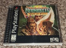 Romance of the Three Kingdoms IV:Wall of Fire (Sony PlayStation 1, 1996) PS1 CIB