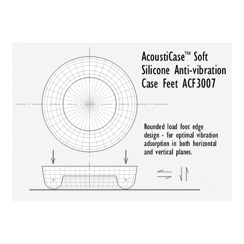 PQ218 Acoustifeet Fest Anti-vibration Füße ACF3007-30B Acousti