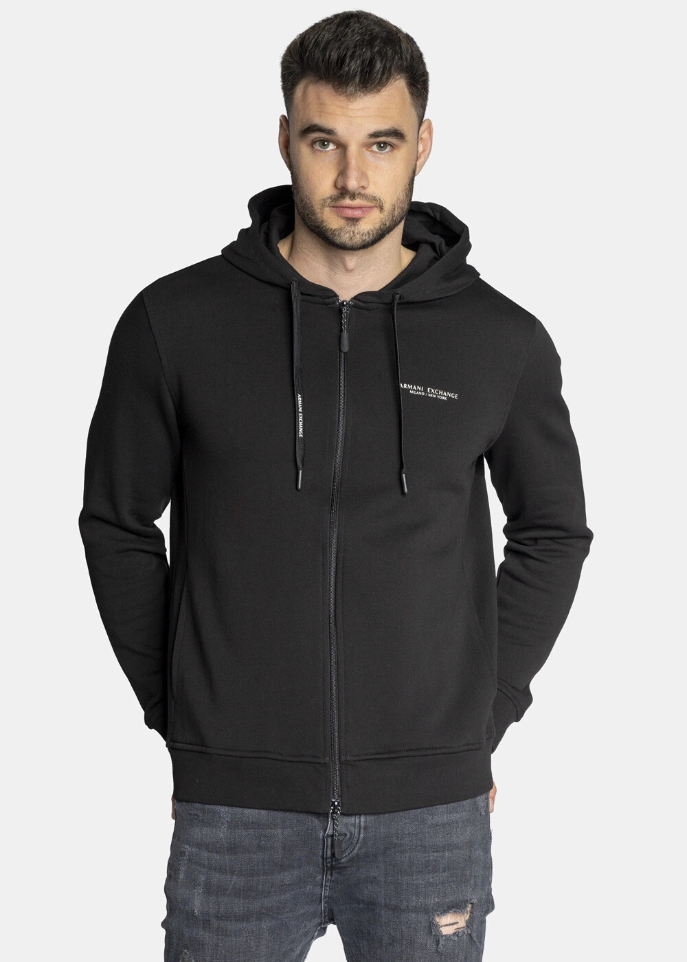 Толстовка с капюшоном от Armani Exchange Herren Schwarz 8NZM95-ZJKRZ-1200 23290₽