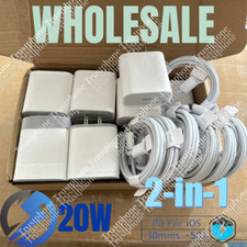 Upgrade 20W Fast Charger Block Type C Cable For iPhone 14 13 12 11 Pro Max 8 Lot