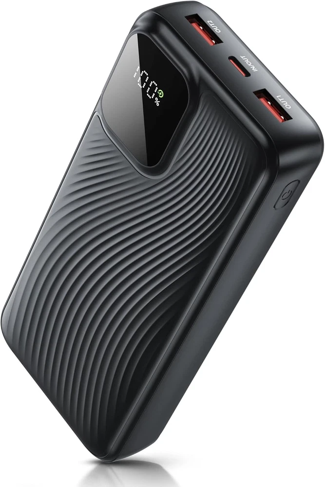 Power Bank 20000mAh 22W Charging Portable External Battery Backup For Cell Phone