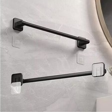 40CM Towel Bar Self Adhesive Towel Holder Hand Towel Rack Wall Mounted Black