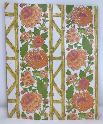 1970s Vintage Wallpaper Sample Lasting Impressions J McLain Bamboo Garden 81051