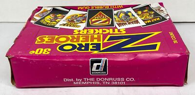 コレクションカードセット 1983 Zero Heroes Vintage Trading Card Sticker Box Full 36