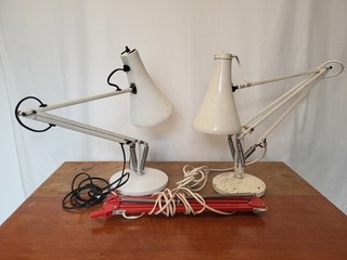 Vintage Mid Century Anglepoise Bundle Herbert Terry Model 75 HCF Danish Spares