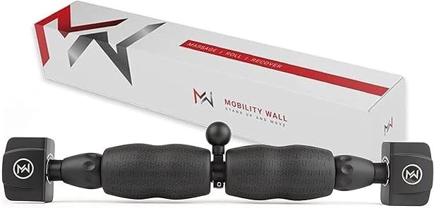Mobility Wall- Stand Up Door Mounted Smooth Foam Roller for Soft Tissue Massage
