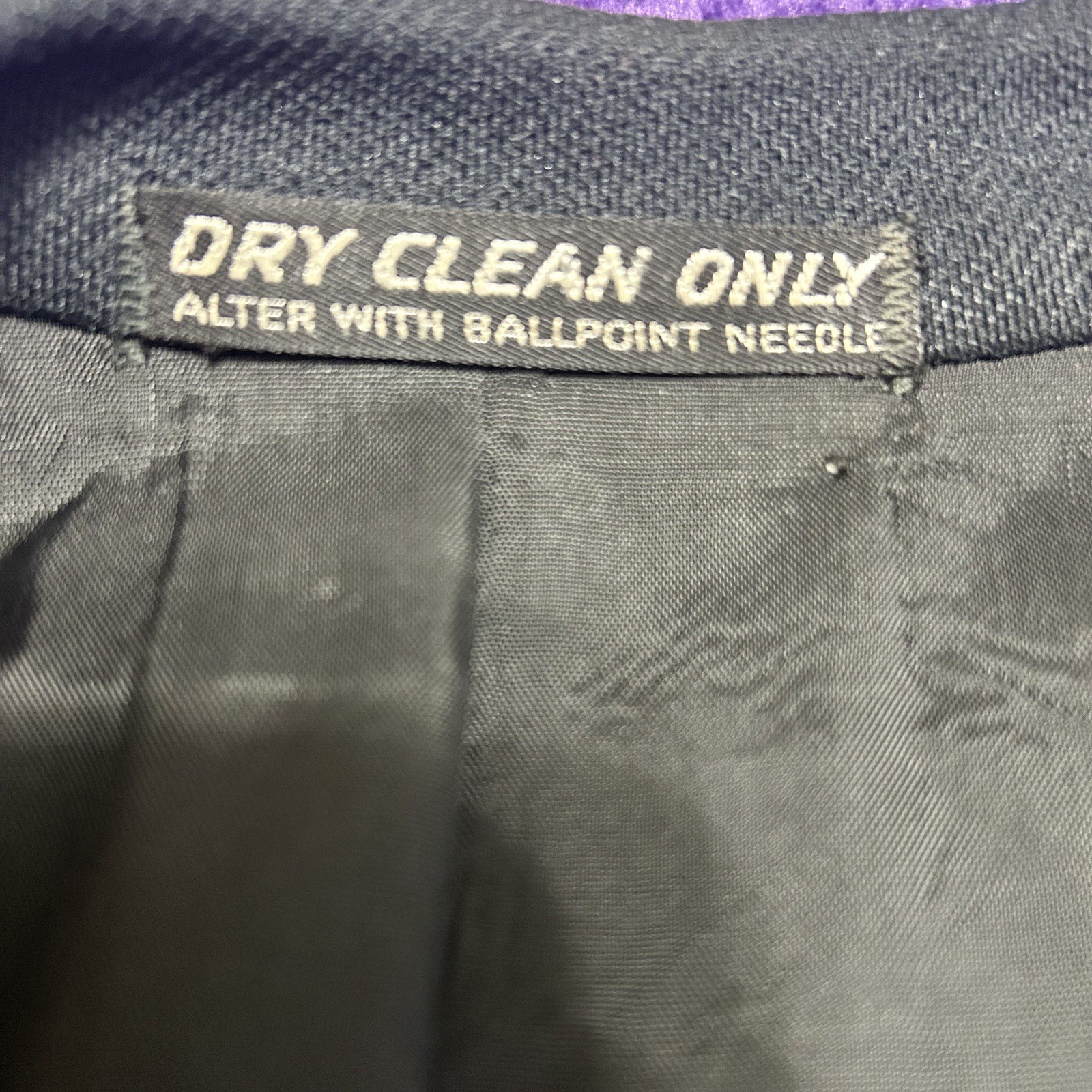 Vintage 1970s Black Leisure Suit Jacket with White Accents See Measurements