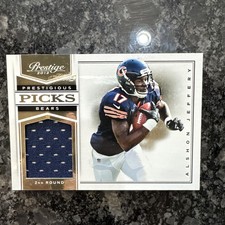 2012 Prestige Prestigious Picks Alshon Jeffery Jumbo Rookie Jersey Relic /299