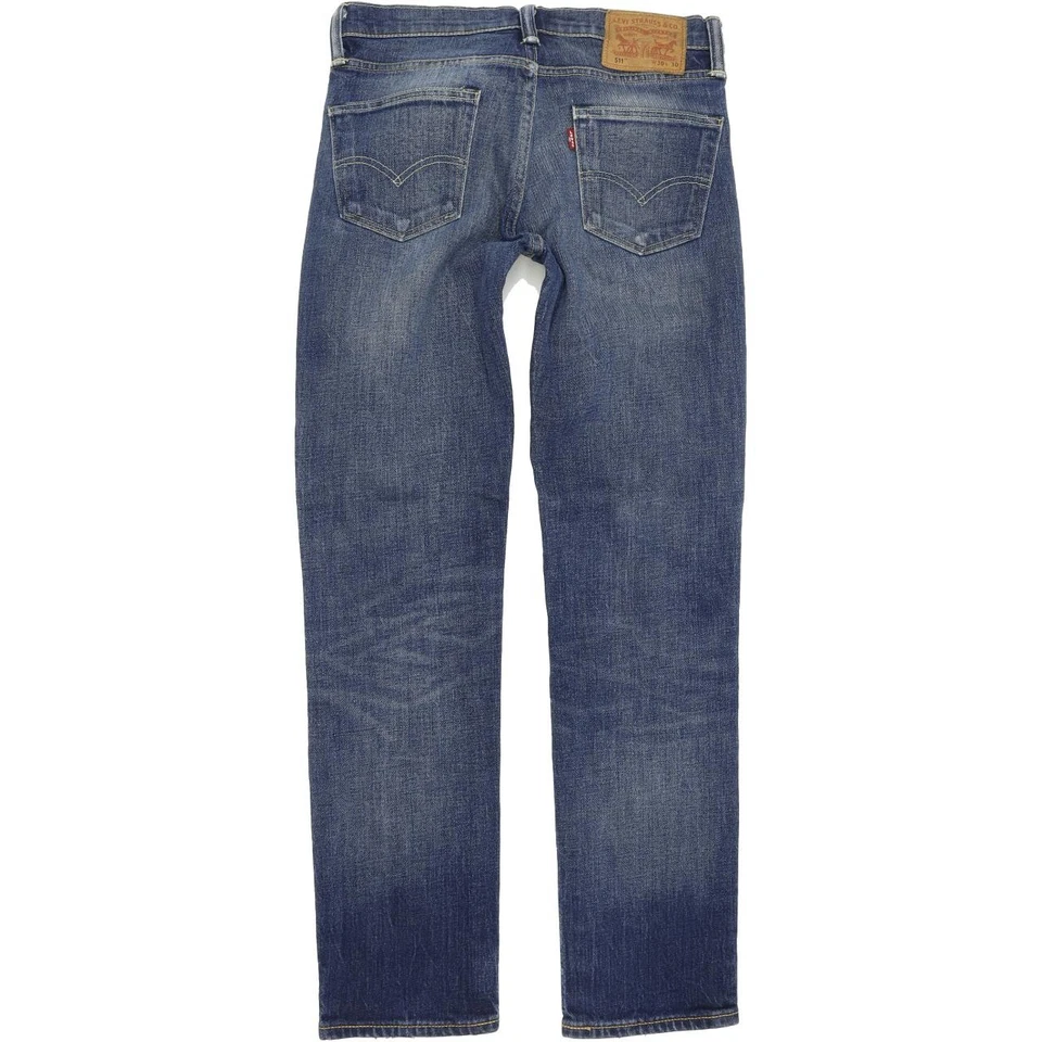 Levi's 511  Herren Blau Straight Slim Stretch Jeans W30 L30 (73814) - Bild 2 von 4