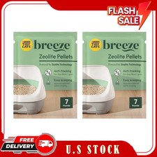2 Pack Purina Tidy Cats Breeze Unscented Cat Litter Refill Zeolite Pellets Multi
