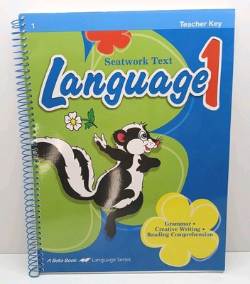 Abeka Book Language 1 Seatwork Text Teacher Key Homeschool Curriculum Grammar
