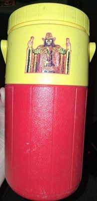 RARE Vintage 1993 Slim Jim Coleman Thermos w/ Macho Man Randy Savage Half Gallon