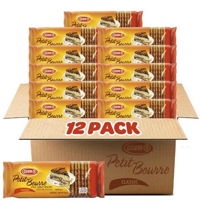 Osem Petit Beurre Cookies - Light and Crispy 8.8 Ounce (Pack of 12), beige 