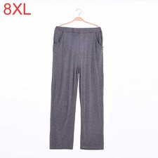 Men High Elastic Sleep Pants 6xl 5xl 7XL 8XL 50-160KG summer modal casual home p