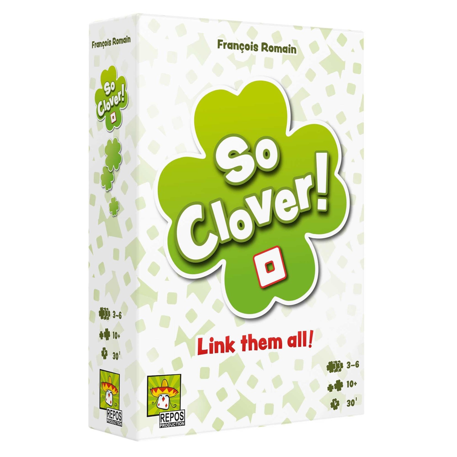 Repos   So Clover!   Board Game   3-6 Players   Ages 10+   30 Minute Playing Tim