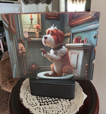 1000 Piece - Dog on Toilet Jigsaw Puzzle