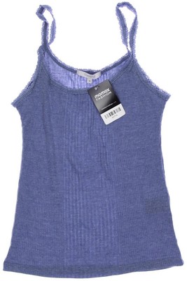 sud express Top Damen Trägertop Tanktop Unterhemd Gr. M Baumwolle Blau #ibx7nsj