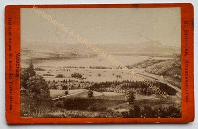 orig. CDV photo photograph picture old around 1870 Starnberg Lake Starnberg