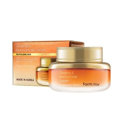 FARMSTAY Ginseng & Niacinamide Cream 55ml Brightening Radiance Cream K-Beauty