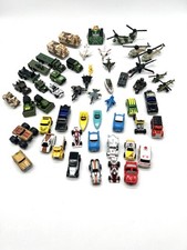 Massive Vintage Micro Machines Lot of 50 Military Helicopters Cars Boats Farm
