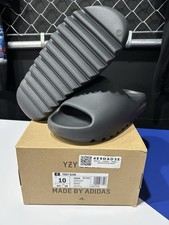 DS Size 10 Adidas Yeezy Slides Onyx HQ6448
