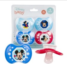 Disney Baby Boy Mickey Mouse 4 Piece Orthodontic Pacifiers, BPA Free, FD51168