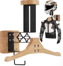 Upgraded  Motorcycle Helmet Holder Wall Mount, Tactical Gear Holder with Helmet 