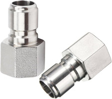 2Pcs Stainless Steel Female Quick Disconnect FPT 1/2" Homebrew Fitting Connector