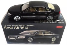 Kyosho 1/18 Audi A8 L W12 Black Diecast Model Car 09212BK