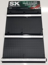 S-K 515D-2 Chrome 1/4", 3/8", 1/2" Extensions  Accessories Display Made in USA