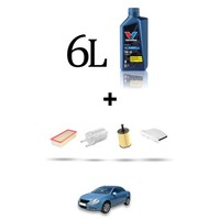 Hoffcar Servicekit 4 Filter Und 6L ÖL FüR VW Eos 3.2 V6 184KW Von 2006 Bis 200