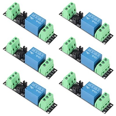 6PCS 1 Channel DC 3V Relay High Level Driver Module Optocoupler Relay Module 