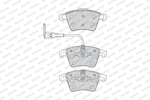 Bremsbelagsatz Scheibenbremse Premier ECO Friction Ferodo FVR1643 FüR VW T5 7HM-image