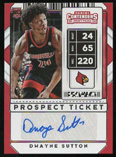 2020 Contenders Draft DWAYNE SUTTON PROSPECT TICKET VARIATION Autograph RC #105