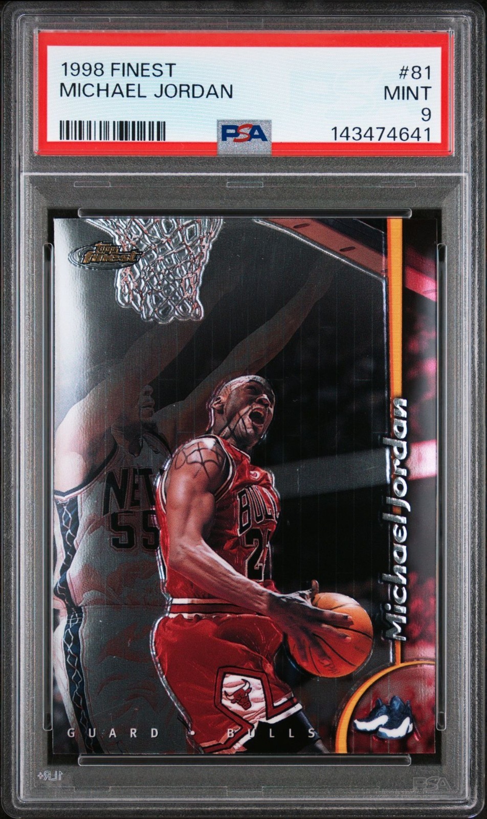 1998 Finest Michael Jordan #81 PSA 9 Mint