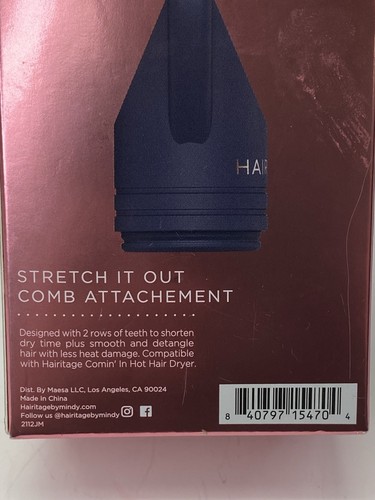 Hairitage by Mindy McKnight Stretch It Out Kammaufsatz, Nagelneu!!! - Bild 4 von 4