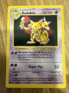 Kadabra Pokemon Card