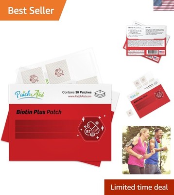 Youthful Beauty with Biotin Plus Topical Patch | 30 Patches for Skin & Hair Care