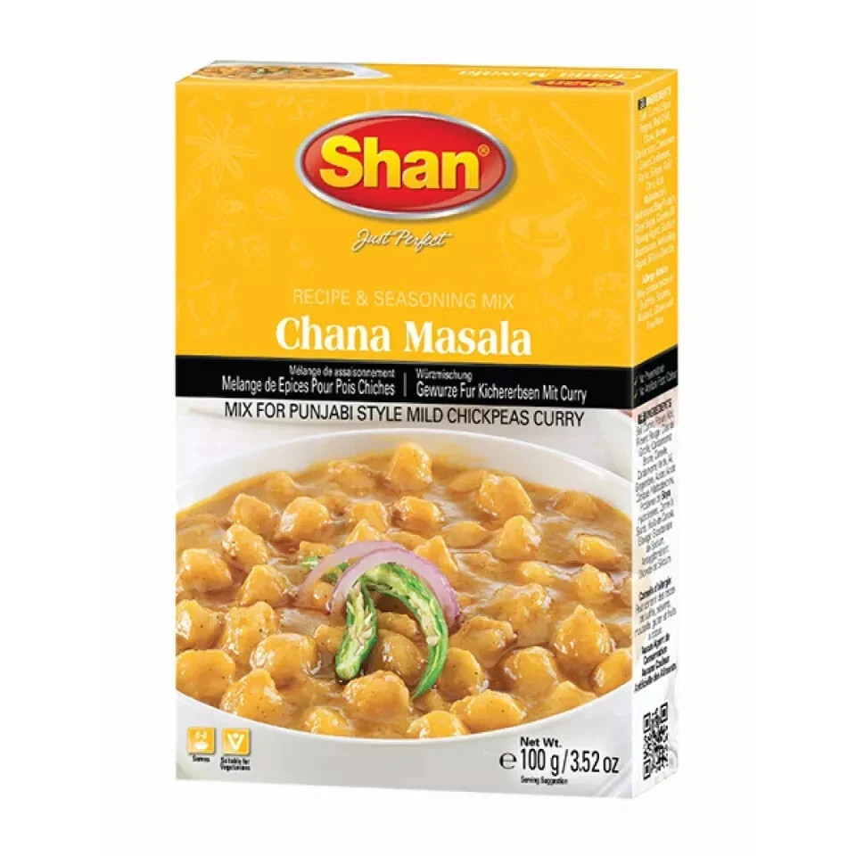 Shan Chana Masala – 3 x 100g Pack | Authentic Seasoning Mix for Rich & Aromatic