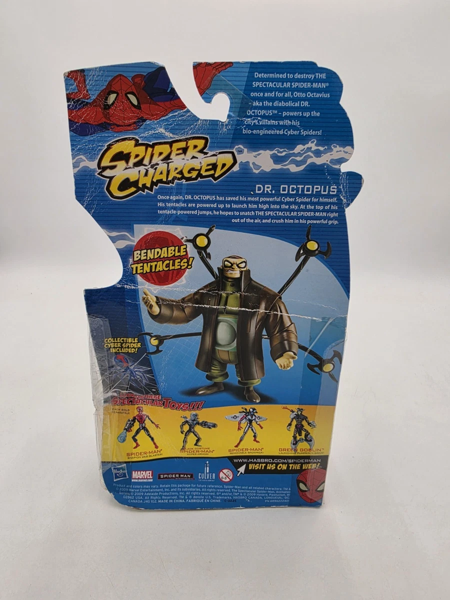 2009 Spectacular Spider-Man Action Figure Super Charged Dr. Octupus Rare Dmgd