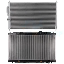 Aluminum A/C Radiator & AC Condenser Cooling Kit for 1994-2001 Acura Integra