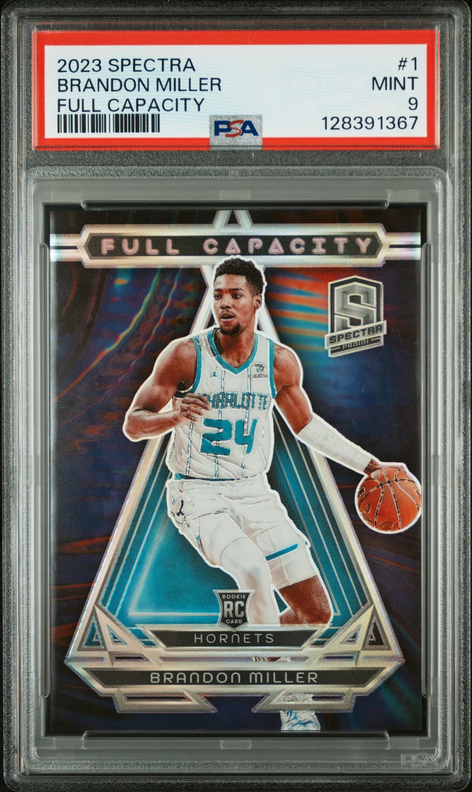 2023 PANINI SPECTRA FULL CAPACITY #1 BRANDON MILLER PSA 9