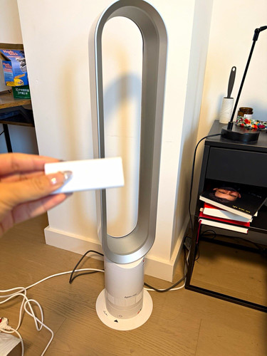 Dyson Cool Bladeless Oscillating Tower Fan with Remote, White/Silver