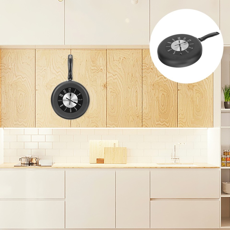 Frying Pan Wall Clock Hanging Clock Nordic Wall Clock Home Decor Wall
