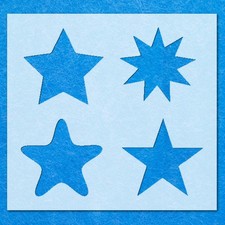 Selection Stars Stencil: Mylar Airbrush Wall Art Painting Crafts  - 190 Micron