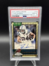 Marketplace image: 2025 Topps Chrome Tyler Warren Rookie Superfractor On Card Auto 1/1 🔥 Colts RC