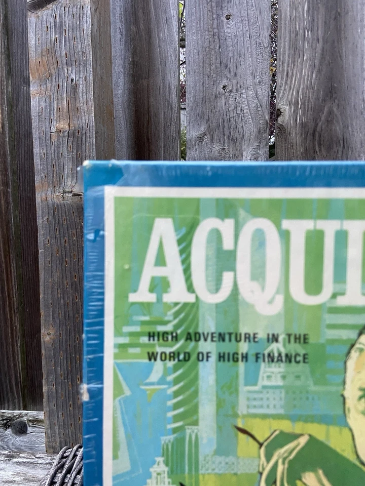 New Vintage Acquire Bookshelf Finance Board Game 1976 Edition GA-140 Sealed FLAW - Image 3 of 4