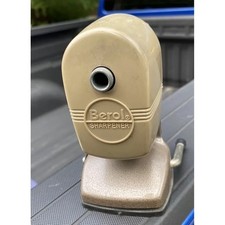 VINTAGE BEROL One Hole PENCIL SHARPENER - Vacuum Suction Mount - Made in USA