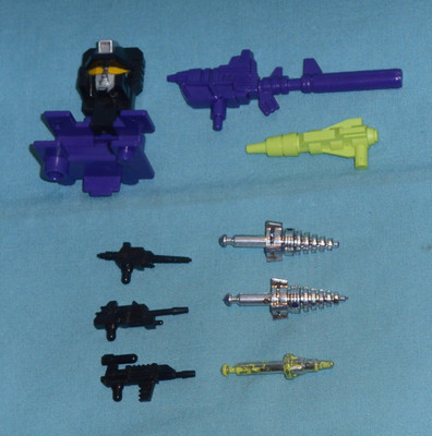 original G1 Transformers DEVASTATOR PARTS LOT #198 head headlaser Hook FREE SHIP