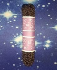 Round Brown Chocolate 30" 76cm 4 Eyelets Shoe Sneaker Pair Laces OPEN BOX